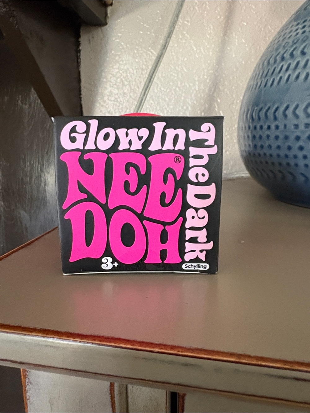 Schylling Glow In The Dark NeeDoh Stress Ball - Pink